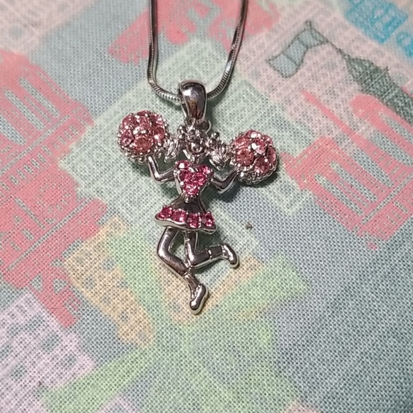 Jewelry - Cheerleader Necklace with Articulated Legs